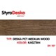 Profil drewnopodobny Styrodeska Medium Wood kolor KASZTAN wymiar 14 cm x 200 cm x 1 cm  cena za 1 m2